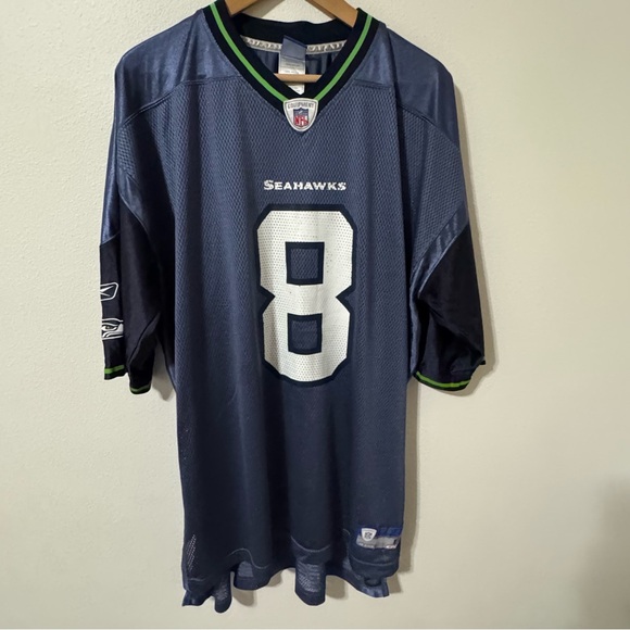 Reebok Other - Vintage Seattle Seahawks Hasselbeck 8 Reebok On Field Jersey Blue-2XL